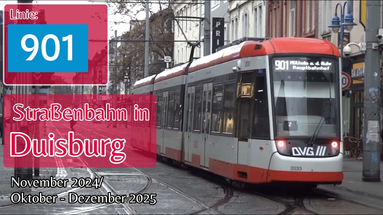 Straßenbahn in Duisburg - Linie 901 | Rhein-Ruhr-Spotter