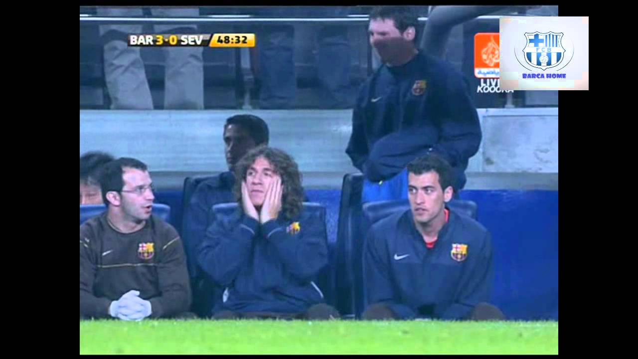 برشلونة 4-0 اشبيلية - موسم 08-09 في الكامب نو بصوت يوسف سيف