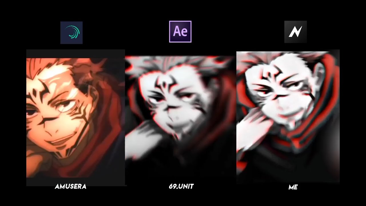 After Effects vs Alight Motion vs Node Video / unit.69 remake(ig) 💙