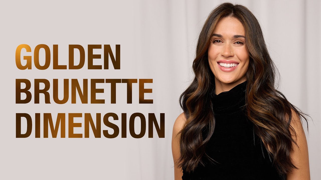 Golden Brunette Hair Tutorial | Dark Hair with Dimension Technique | Kenra Color