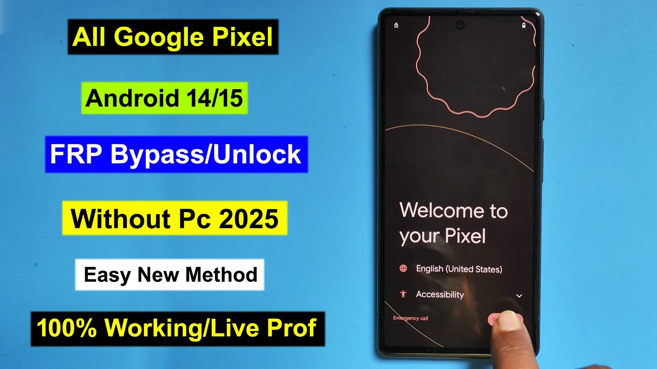 Google Pixel Frp Bypass Android 14/15|Gmail Lock Remove Google Pixel Without Pc Pixel FRP Android 15