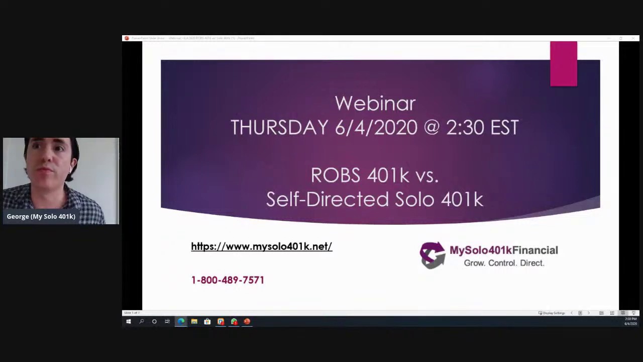 ROBS 401k vs Self-directed Solo 401k