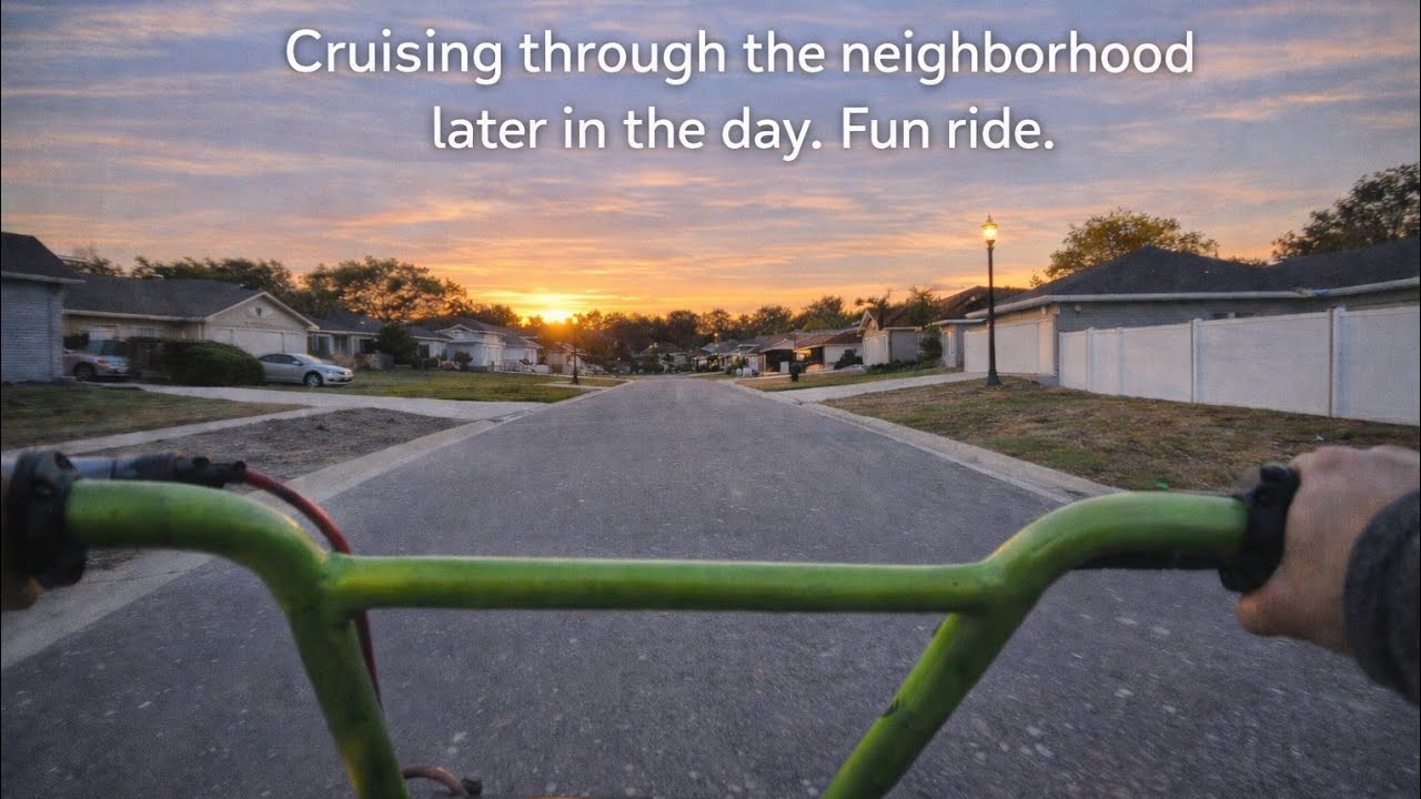 Crisp Evening Mini Bike Cruise | Calm POV Ride Through My Neighborhood (Central Florida)