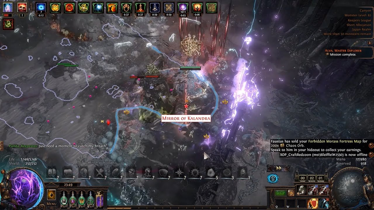 【POE 3.27】Assassin Shako Prismatic burst - Uber Uber Elder & Mapping showcase