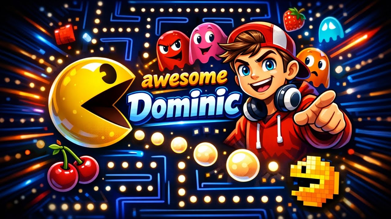 Забавная игра PAC-MAN на пляже