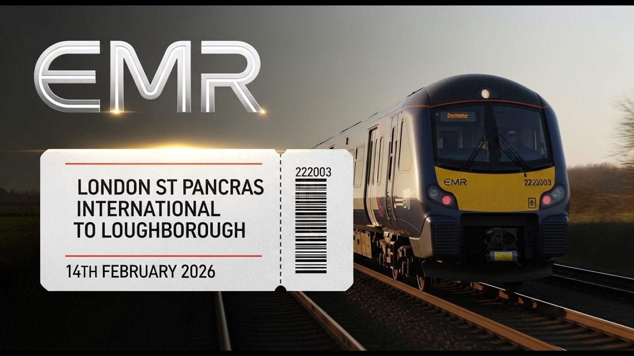 London St Pancras to Loughborough 14th February 2026 #trainrealworld