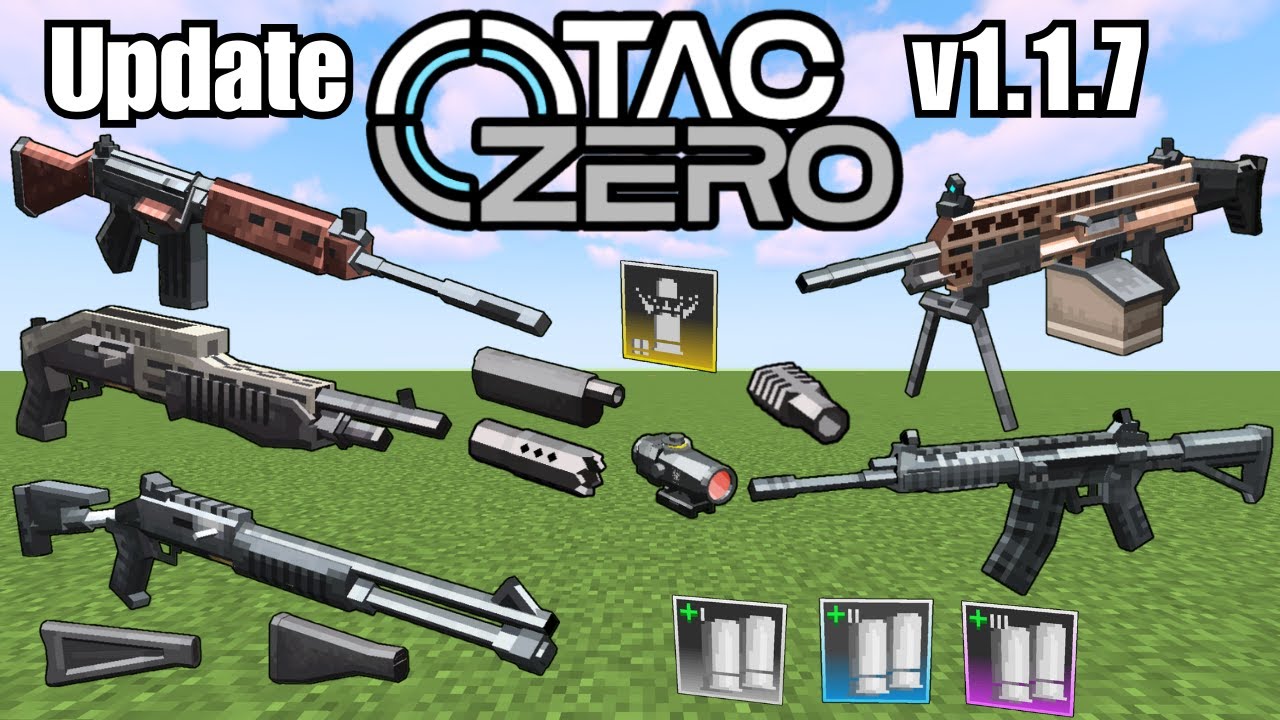 Minecraft TaCZ New Update | v1.1.7 Showcase (All New Guns)