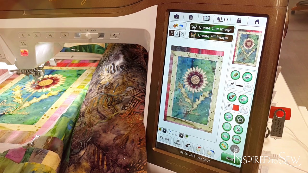 Machine Quilting on Baby Lock Destiny II using the IQ Designer