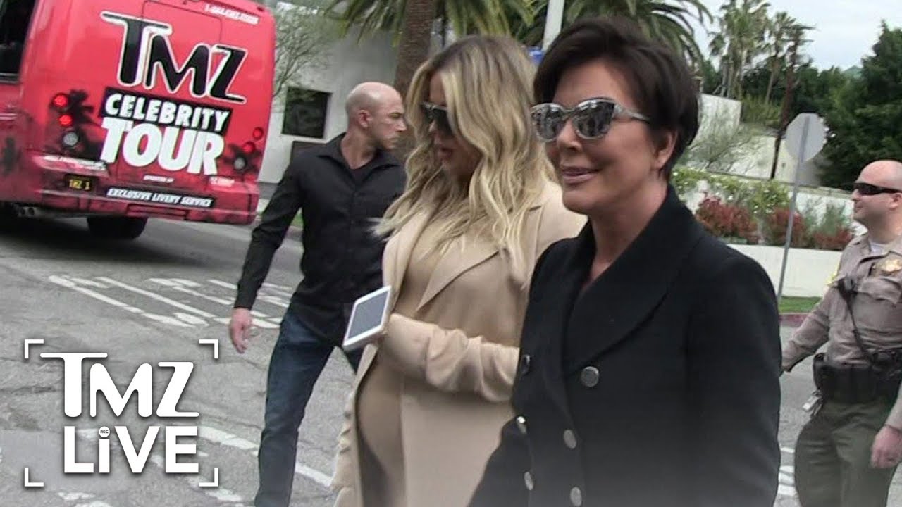 Kris Jenner & Khloe Came Face to Face with the TMZ Tour Bus! | TMZ Live