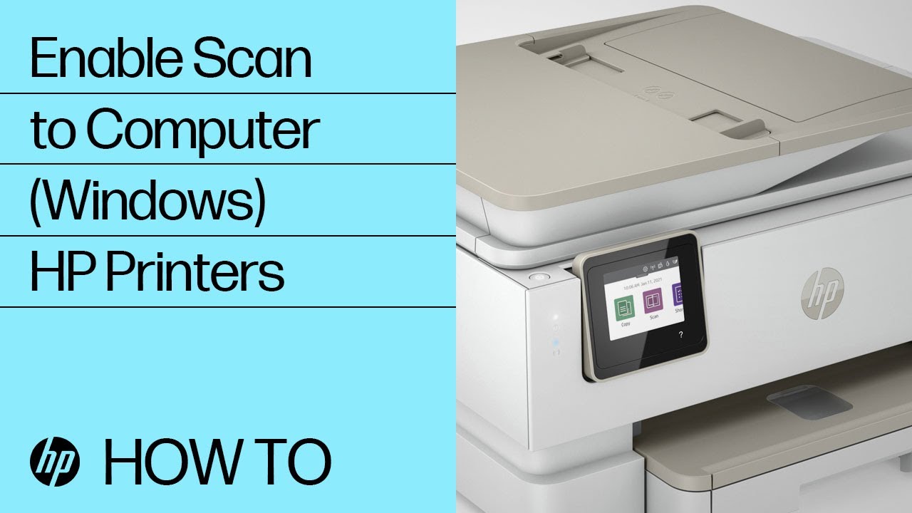 Enable Scan to Computer in Windows ENVY Inspire & Officejet Pro Printers | HP Printers | HP Support