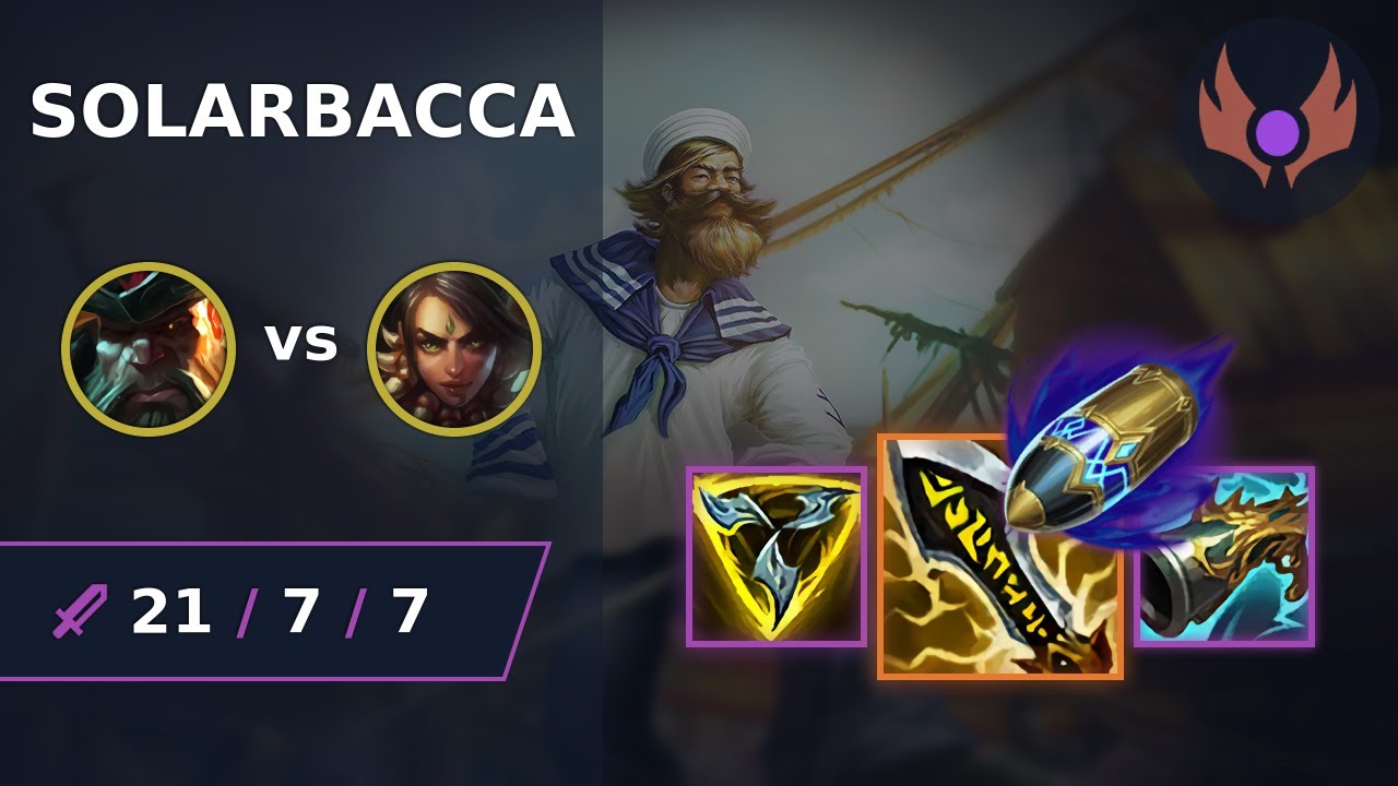 [ solarbacca ] Gangplank TOP vs Nidalee | NA MASTER | LOL Season 2024