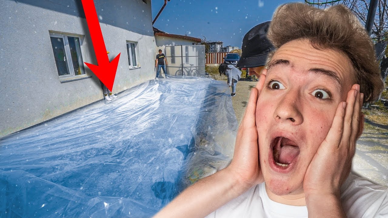 AM FĂCUT UN PATINOAR ÎN CURTE !!!
