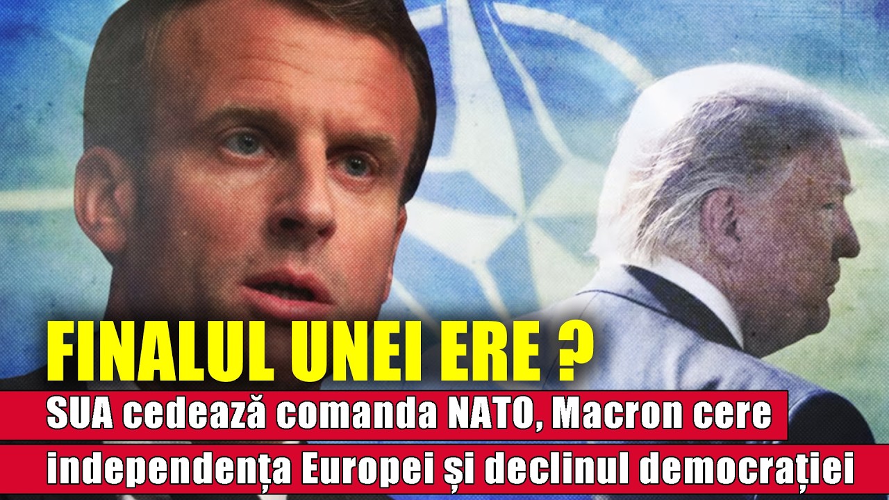 Finalul unei ere: SUA cedează comanda NATO, Macron cere independența Europei și declinul democrației