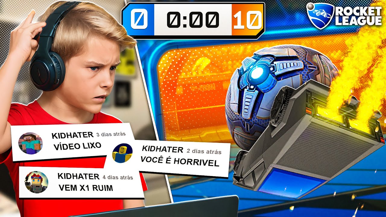 FURIA JATOZORD VS KIDS HATERS 'PROFISSIONAL' DOS COMENTÁRIOS NO ROCKET LEAGUE KKKKKKKKK