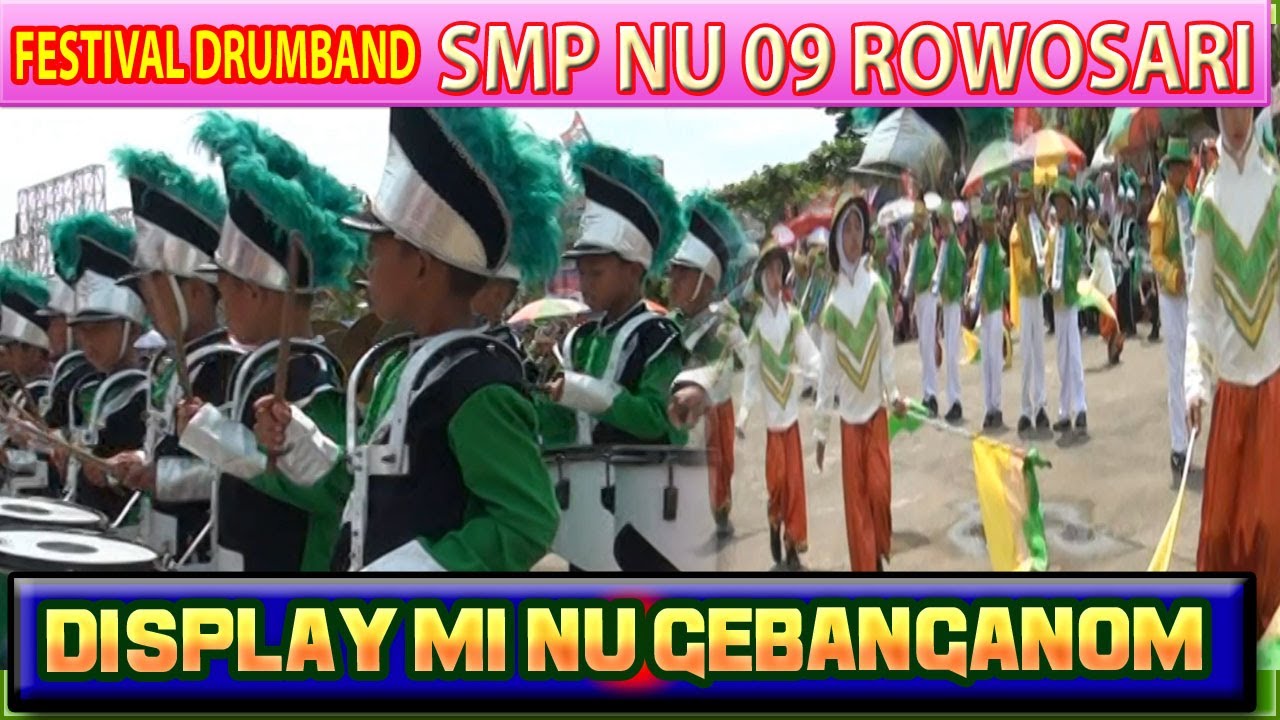 SMP NU 09 | Festival Drumband | penampilan MI NU Gebanganom