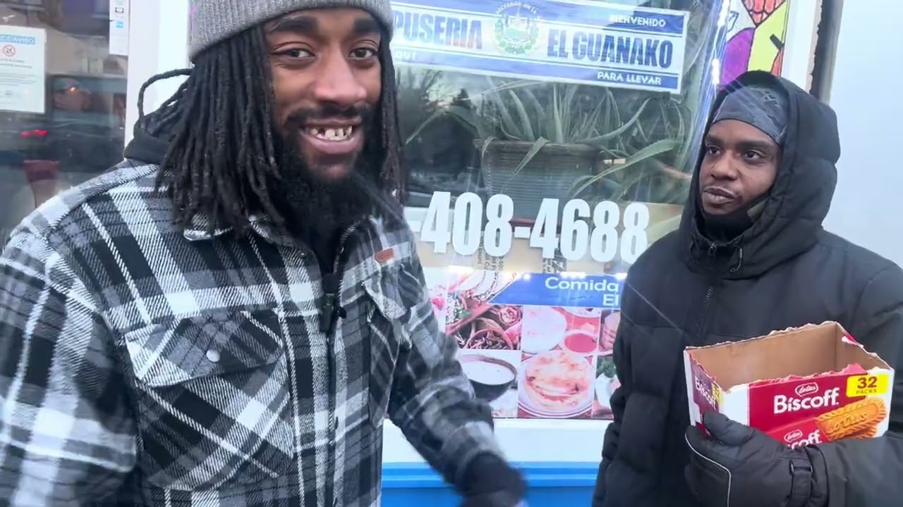 TWO BLACKMEN WHO REFUSE TO SELL DRUGS SELLS COOKIES INSTEAD AND SHOW POSITIVITY TO THE YOUTH