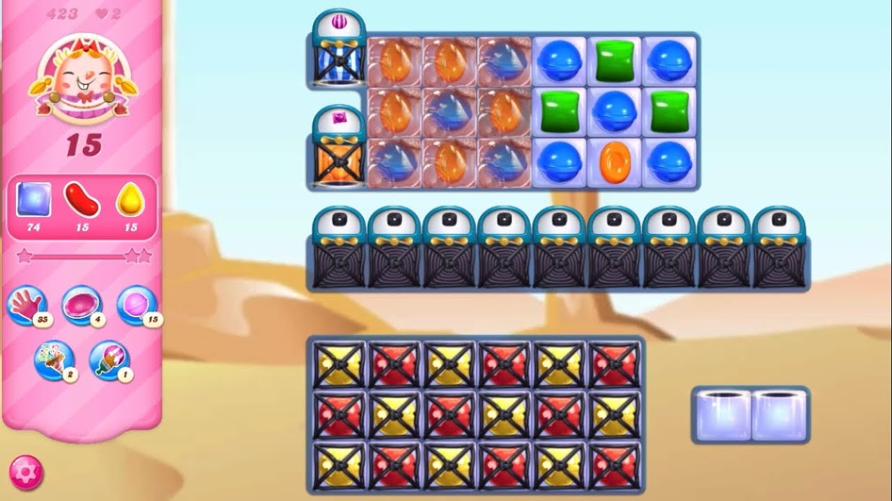 Candy Crush Saga Level 423 (NO BOOSTERS)
