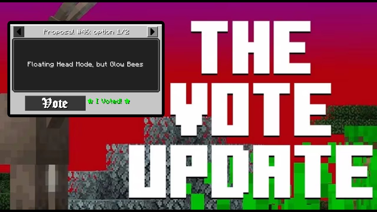 The VOTE Update in Minecraft 23w13a_or_b snapshot!