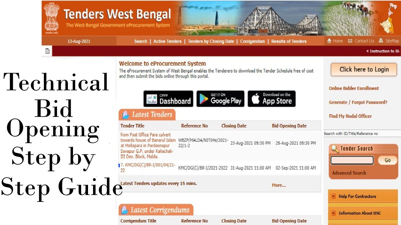 E-tender Technical Bid Opening Step by Step Guide 2021 Portal wbtenders.gov.in #tender #wbtender