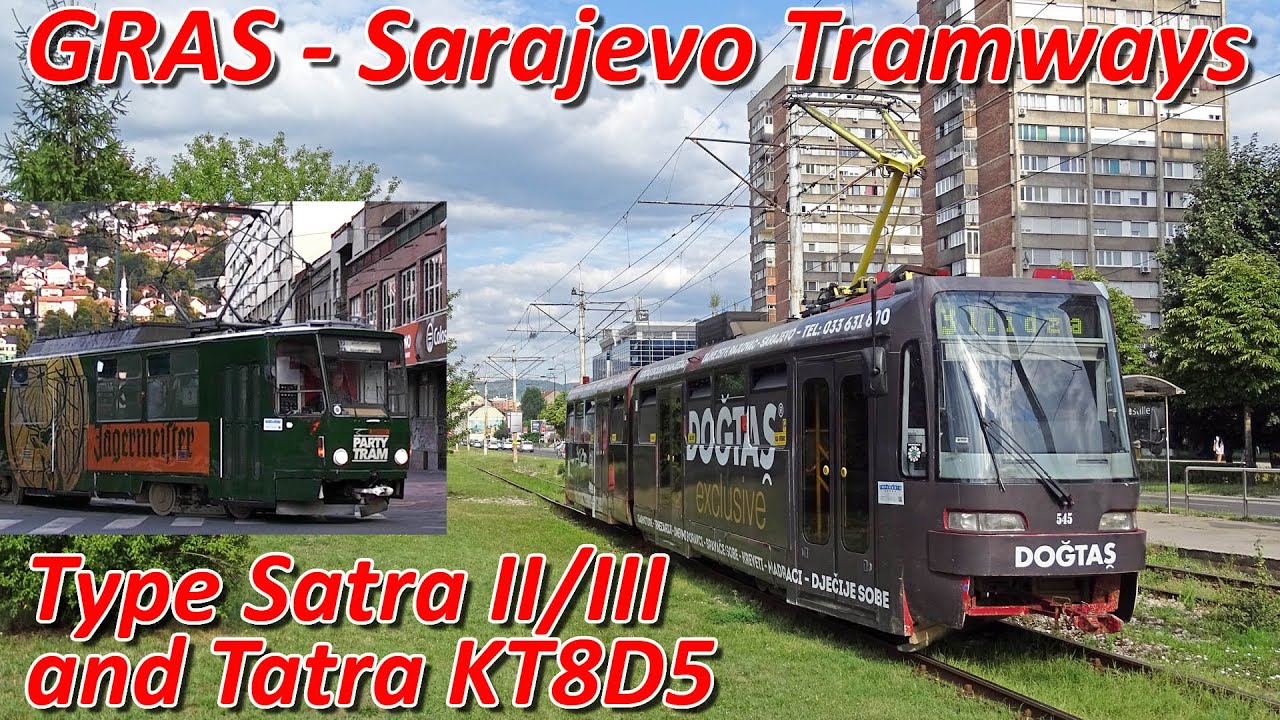 Sarajevo Tramway - Type Satra II/III and KT8D5