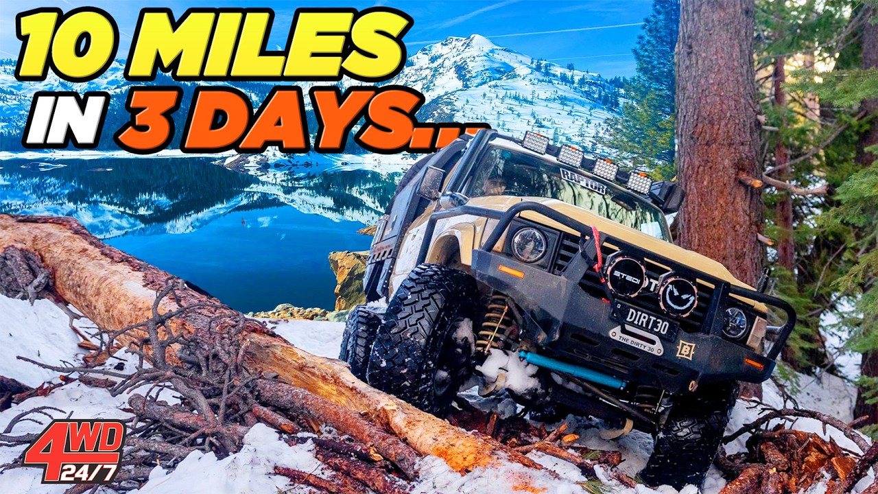 RE-OPENING ABANDONED 4x4 TRACK buried under 10ft of snow!