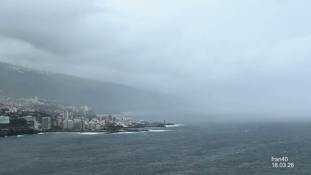 Miércoles 18 marzo 2026 08:45 horas norte Tenerife #FMA #FMACanarias #BorrascaTherese #Therese