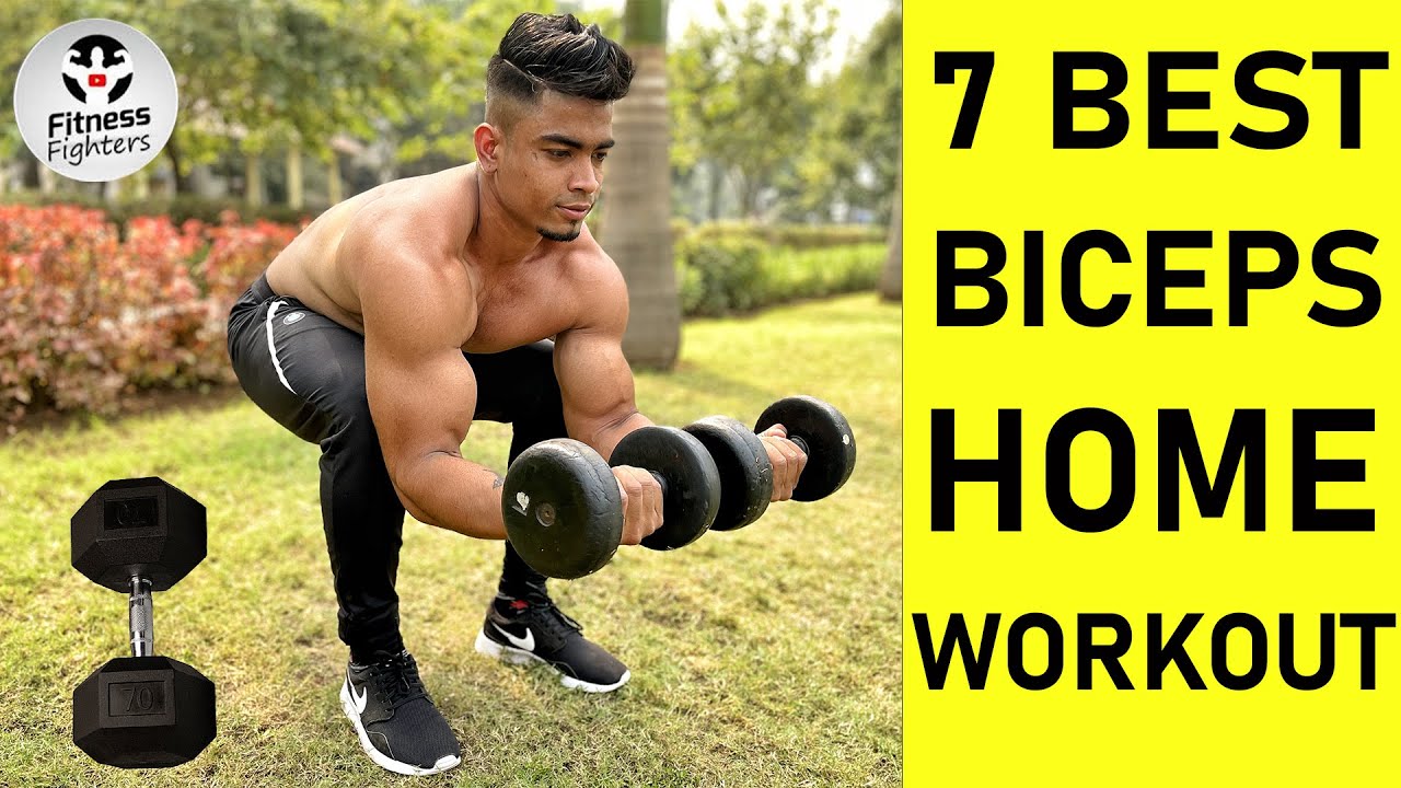 BEST 7 Dumbbell Biceps Exercises for Muscles Mass | Home Workout | @Fitness Fighters