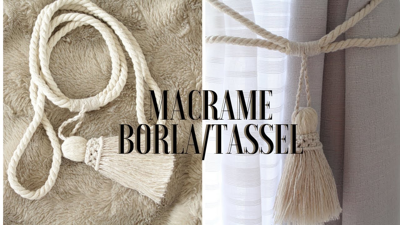 MACRAME-Retenedor De Cortinas /Holdback Curtina