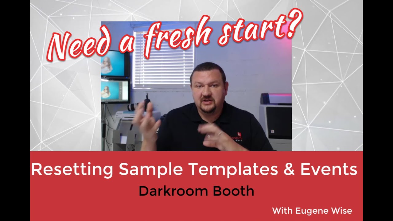 Resetting The Default Templates and Event Settings