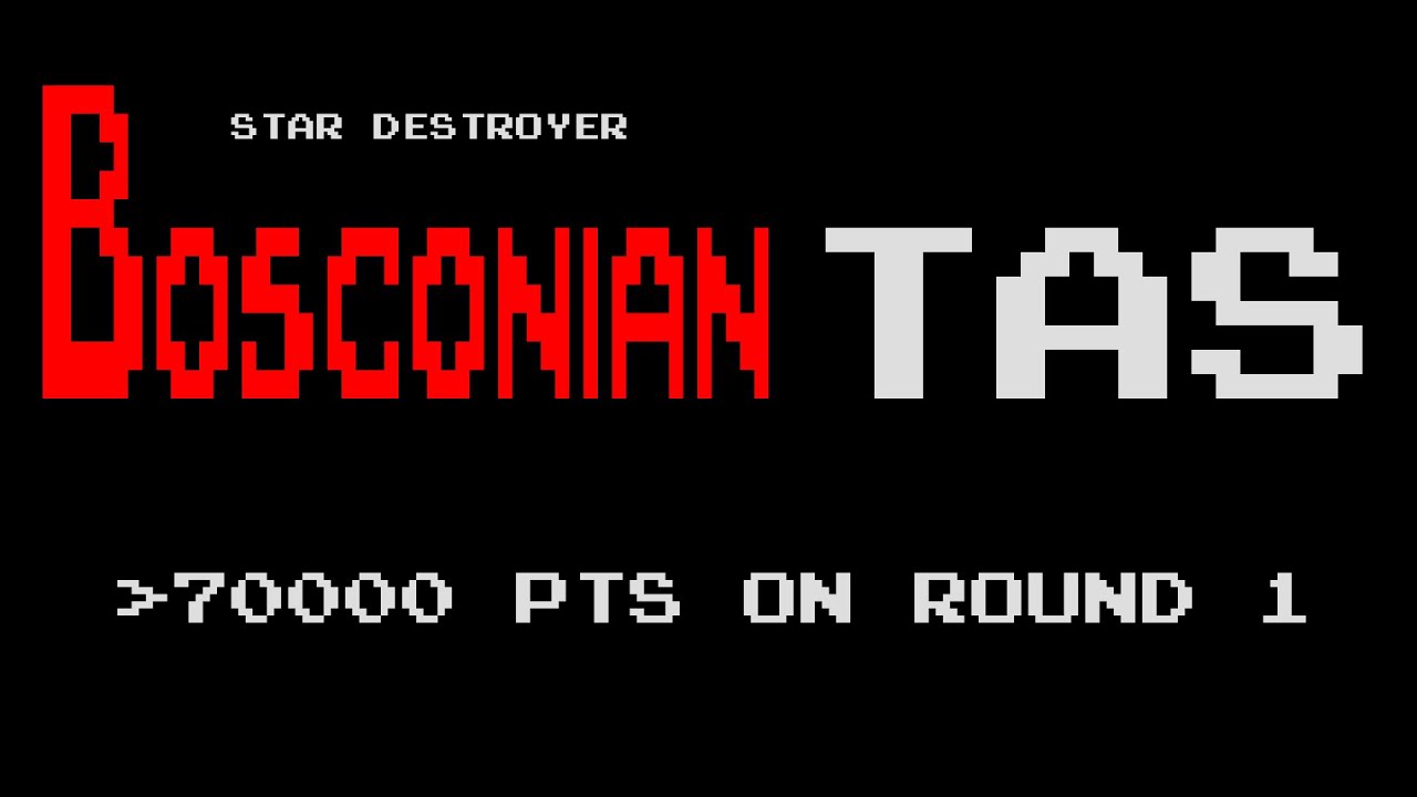 [TAS] Bosconian: Star Destroyer (Arcade) - 70K Round 1