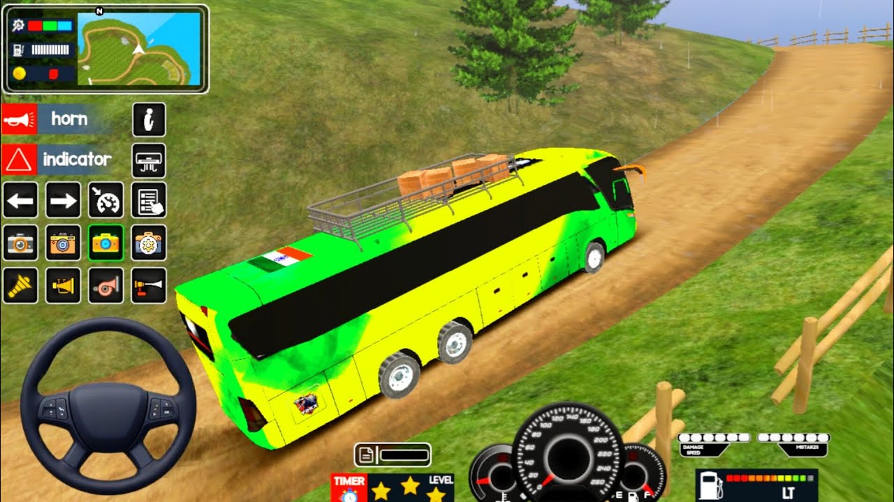 Coach Bus SIMULATOR Indian 🇮🇳 Off Road Driving Bus Game Simulator 2026 Gameplay  New Video Part 32) 