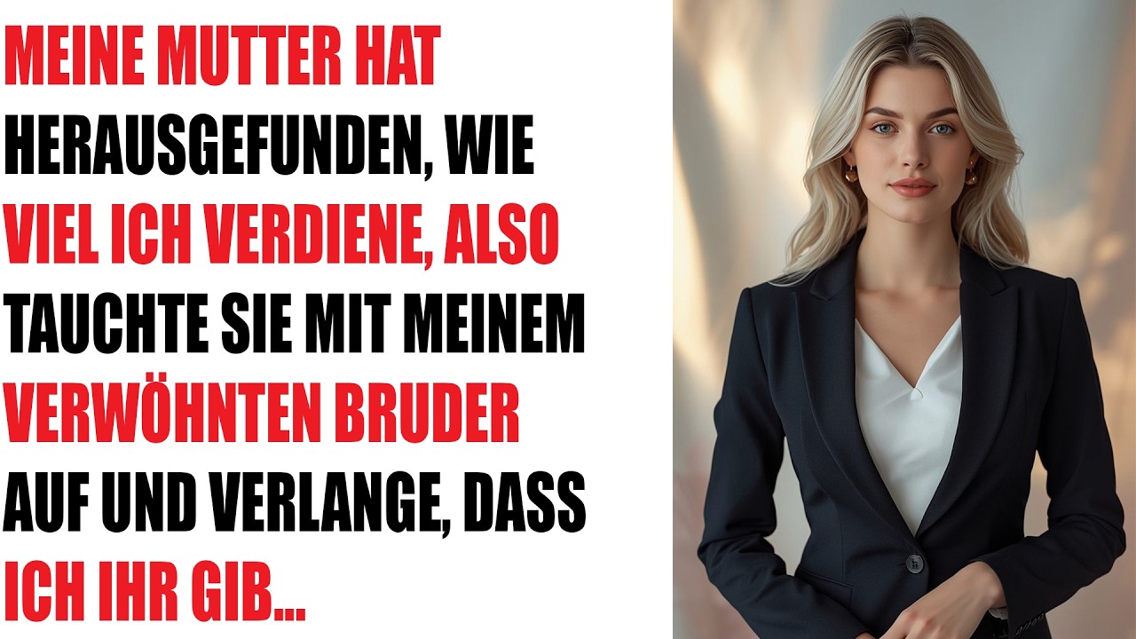Meine gierige Mutter erfuhr von meinem Einkommen, tauchte dann mit meinem