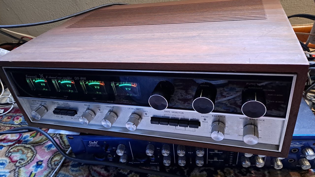 sansui qs 800 4 ch amp part 2