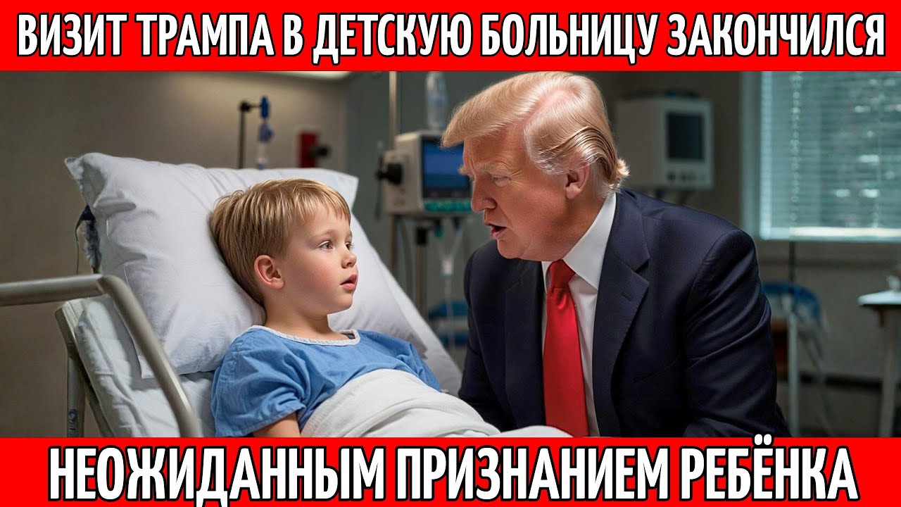 Визит Трампа в детскую больницу закончился неожиданным признанием ребёнка