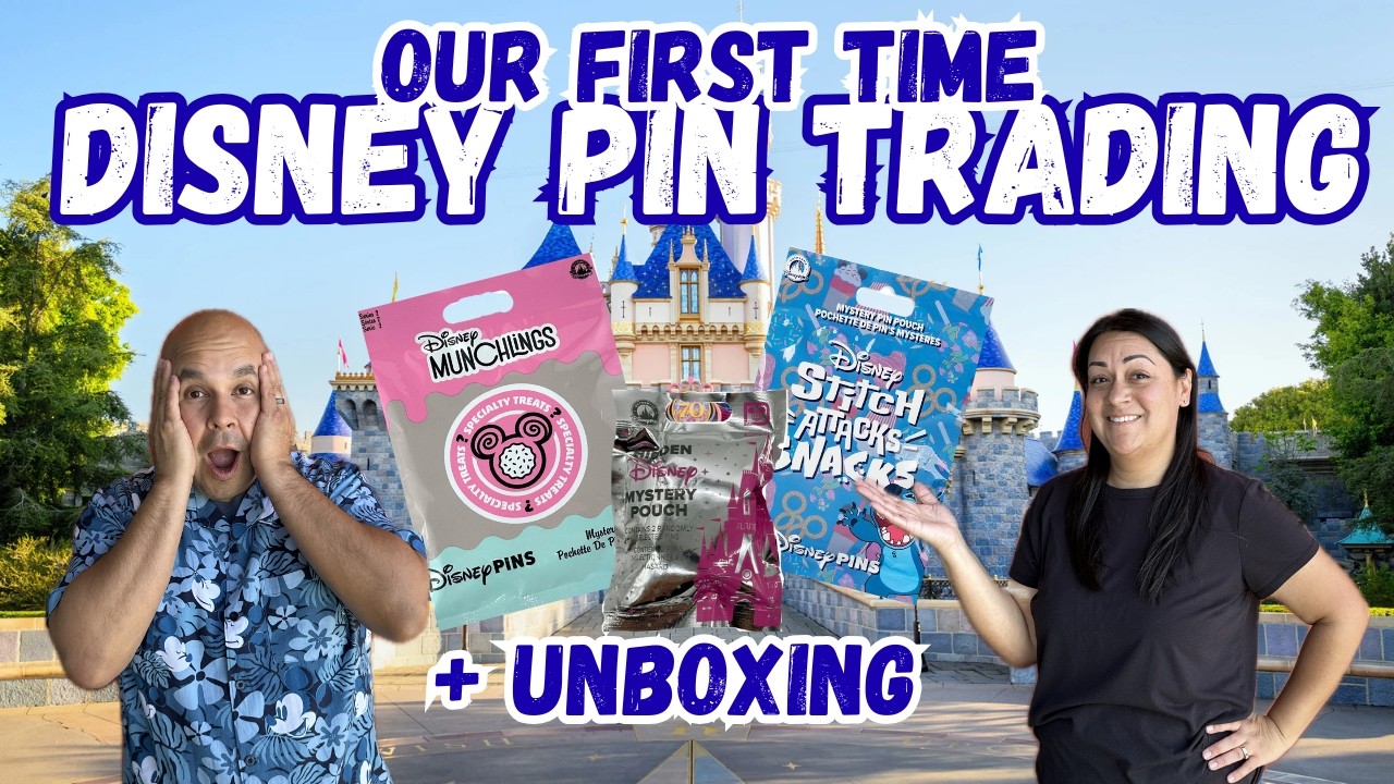 Pin Trading for the First Time + Unboxing 