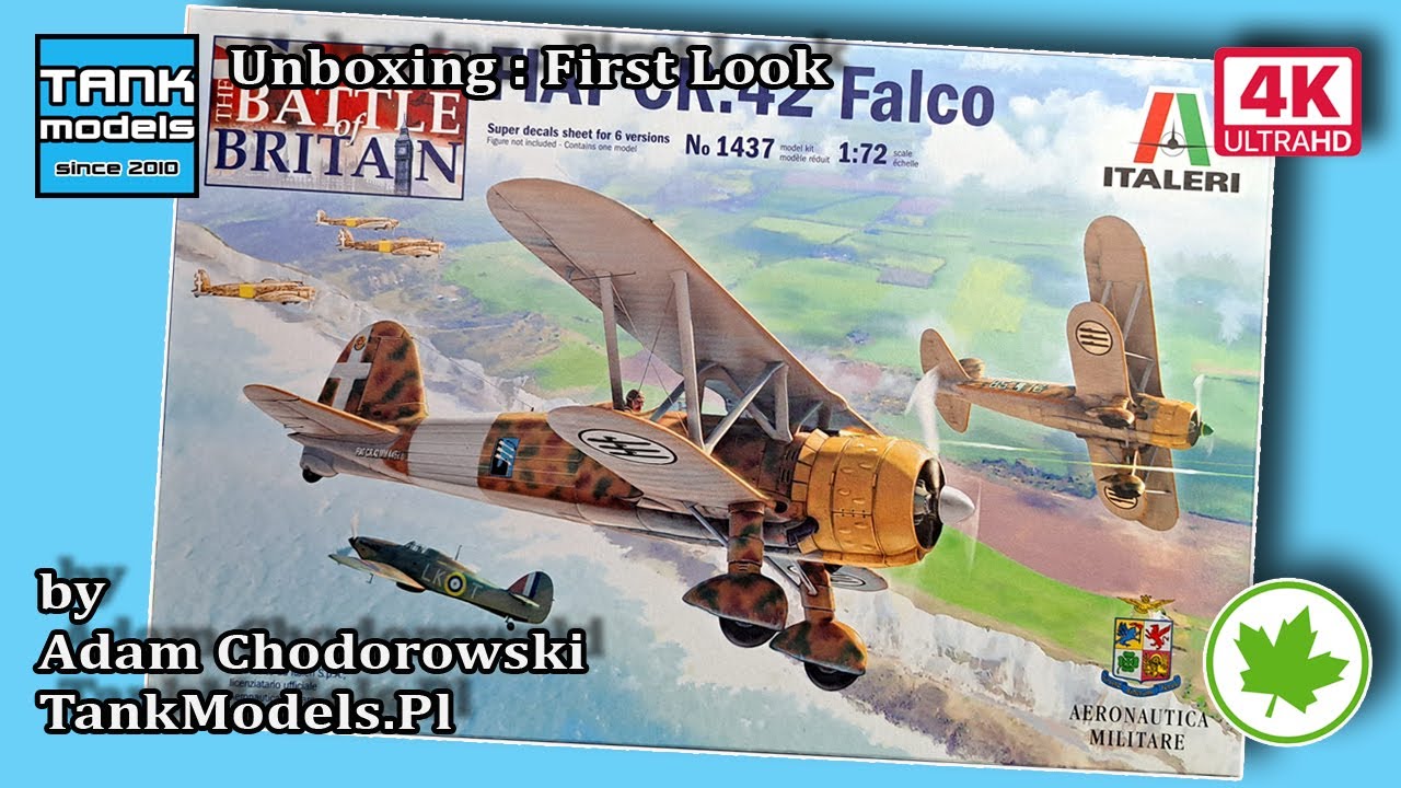 Unboxing 211 - FIAT CR.42 Falco - ITALERI 1437