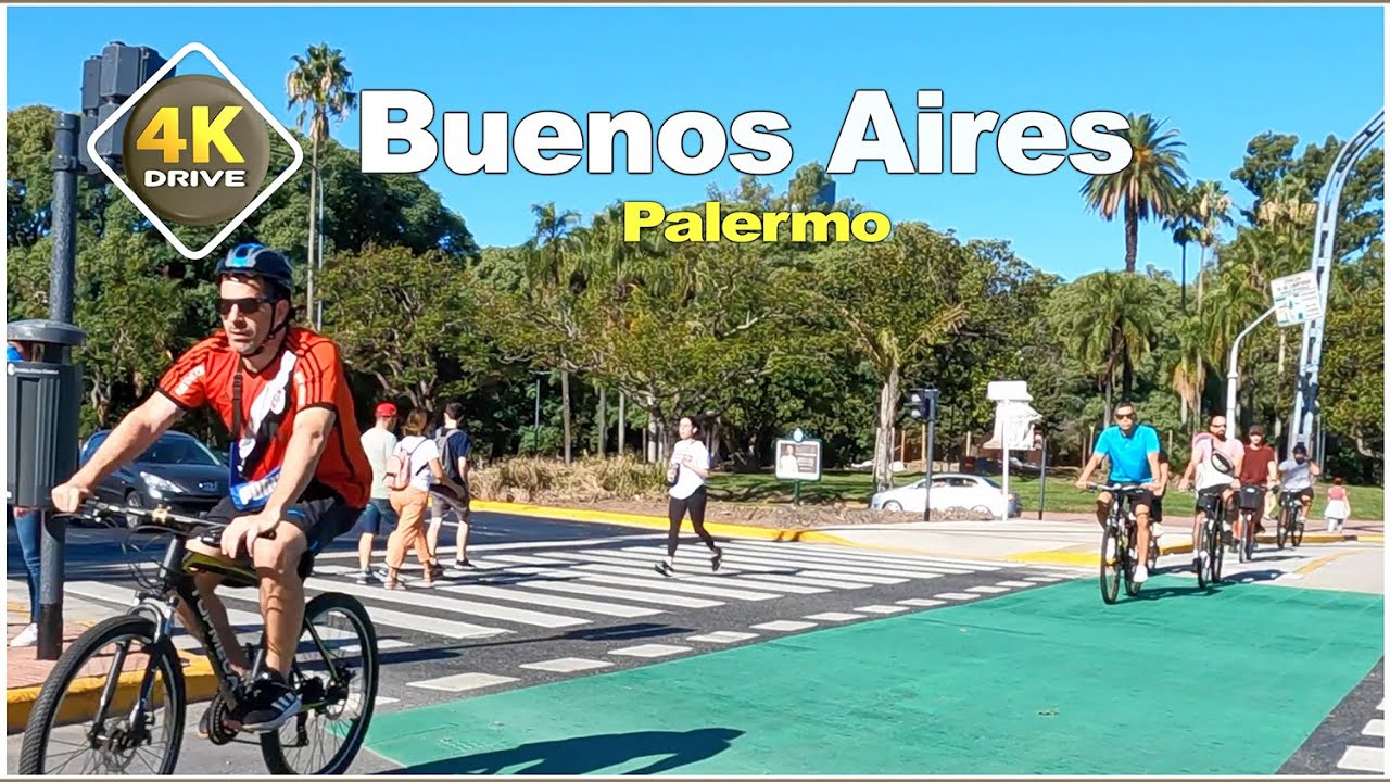 🇦🇷🌞 𝑩𝑰𝑲𝑰𝑵𝑮 𝒊𝒏 𝑩𝑼𝑬𝑵𝑶𝑺 𝑨𝑰𝑹𝑬𝑺 🌞🇦🇷  A fun sunday bike ride  -  Argentina 4k video