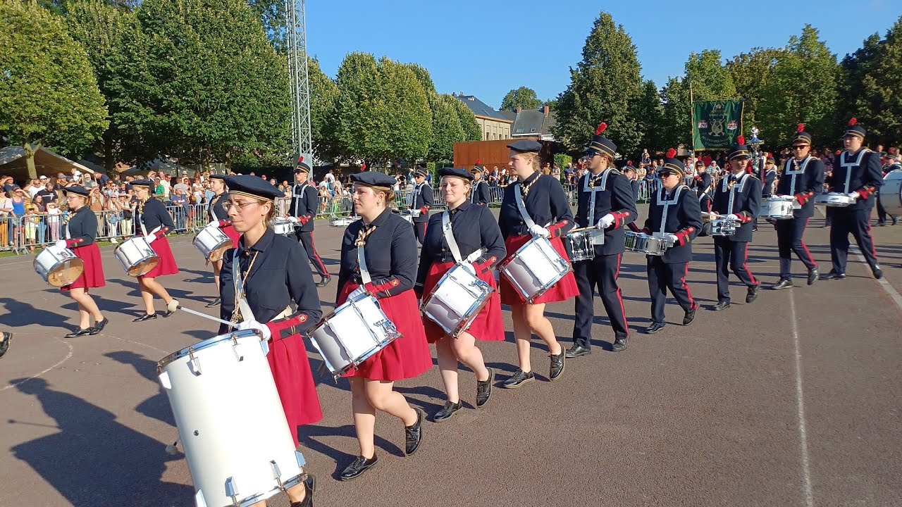 ATH 🇧🇪 Ducasse 2024 : Parade de la Royale Union des Fanfares Sainte-Cécile de Moulbaix-Ligne (7)