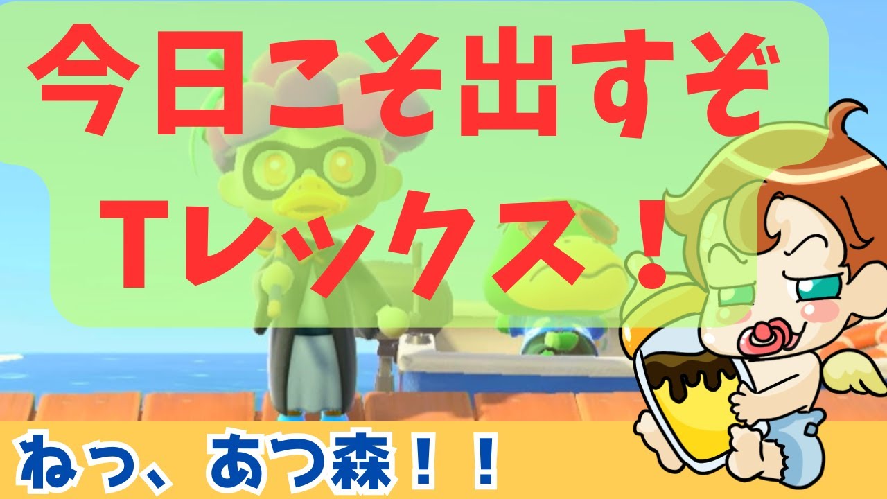 あけましてあつ森　Tレックスの頭チャレンジ！！