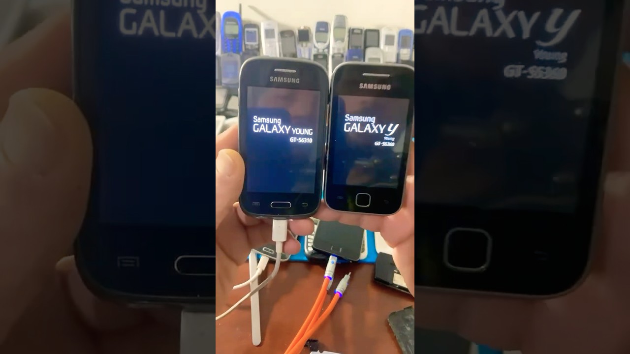 Galaxy Young Vs Galaxy Y #samsung #mobile #smartphone #nostalgia #retro #reels