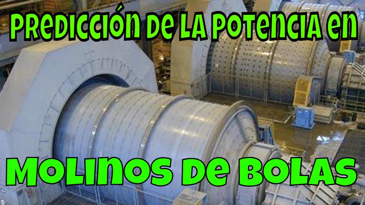 Teoria de Bond. Predicción de la potencia en molinos de bolas