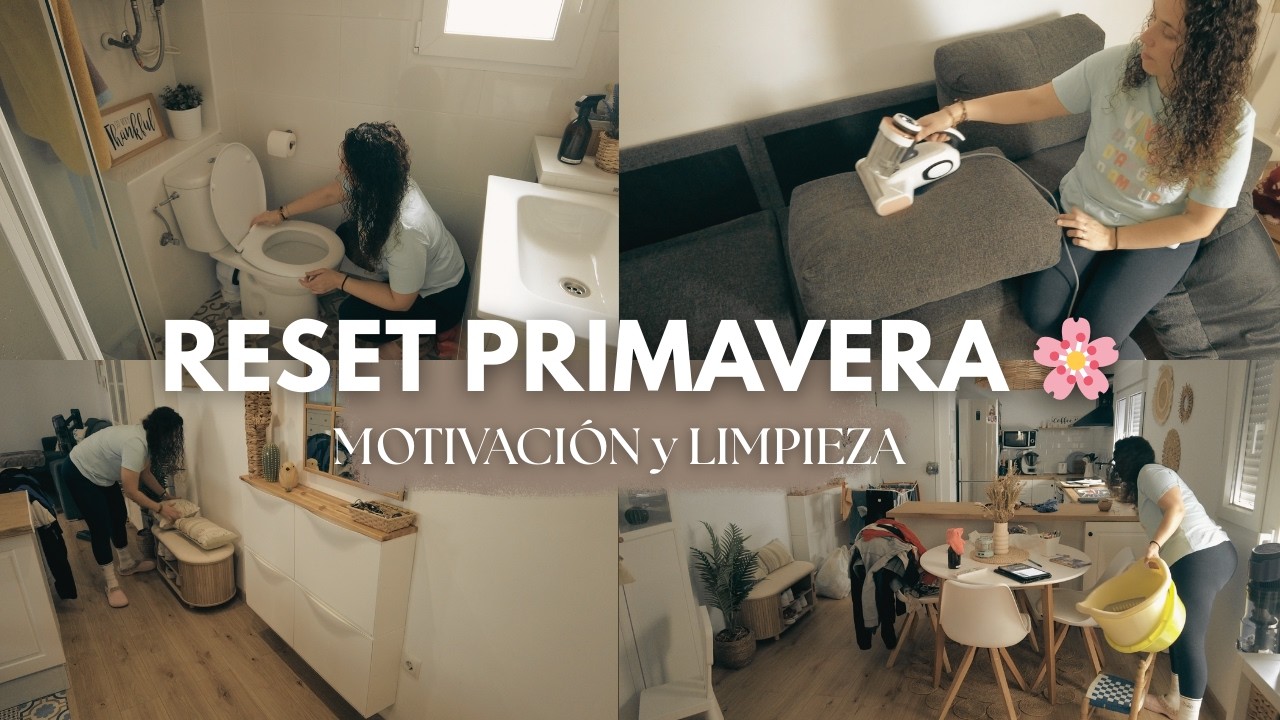 Limpia conmigo 🧺 Reset de primavera | Sofá limpio y casa en orden