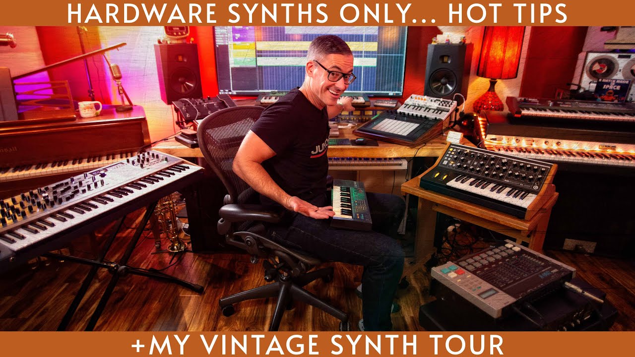 No VSTs... real-time hardware synths+vintage synth tour!