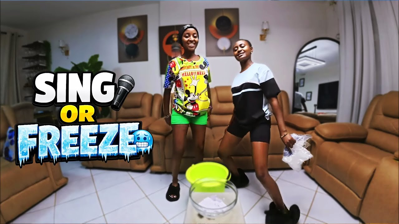 SING OR FREEZE IN ICE (challange)🤣