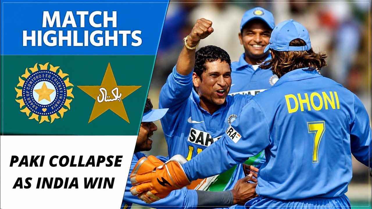 Pakistan Collapse as India Clinch Thriller | Rahul Dravid Leads India to Famous Win in Multan