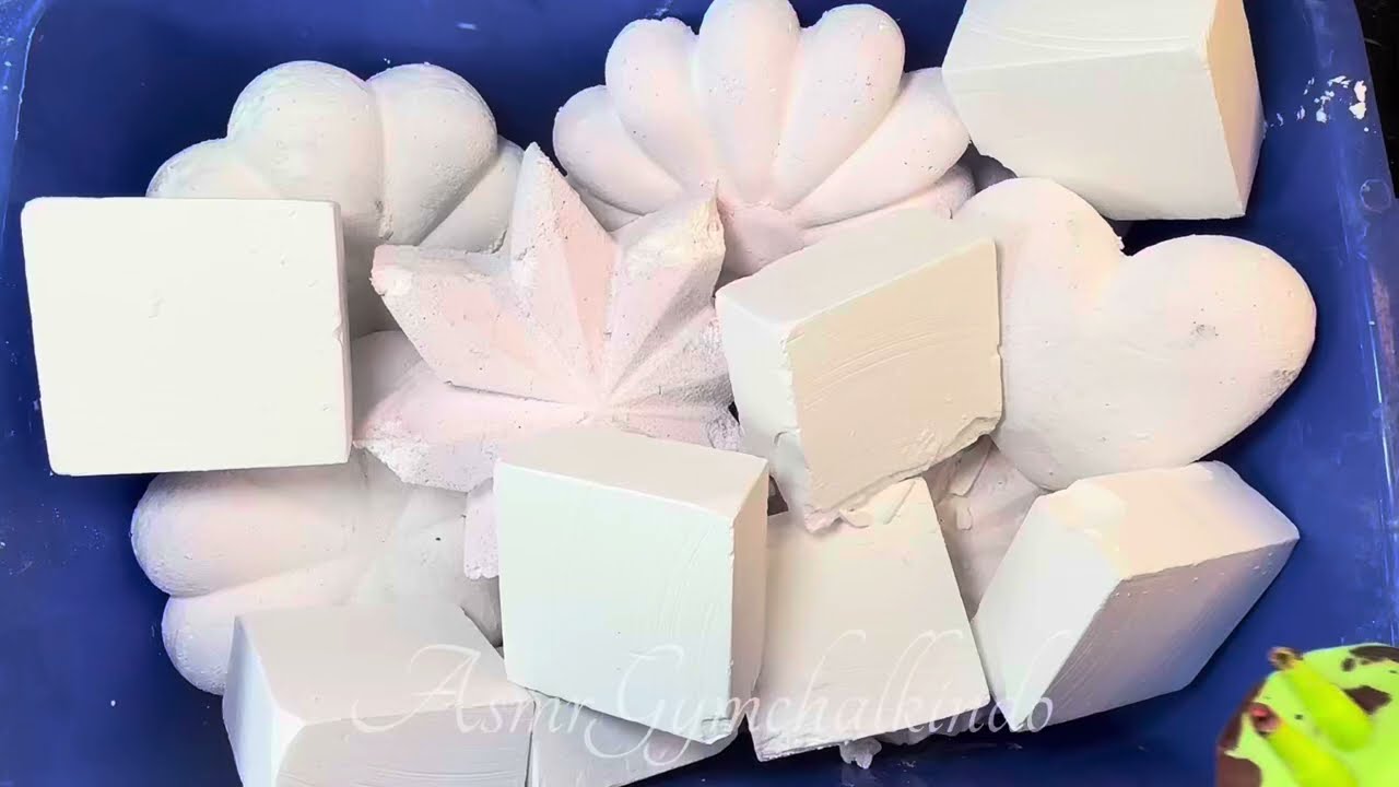 2 Video in 1 | 1 : White Reforms and Fresh Chalk | 2. Green holi pwder |  Color Drop | Satisfying 