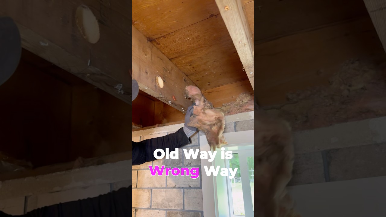 Proper Air Sealing with Great Stuff Wide Spray! #diy #construction #realestate