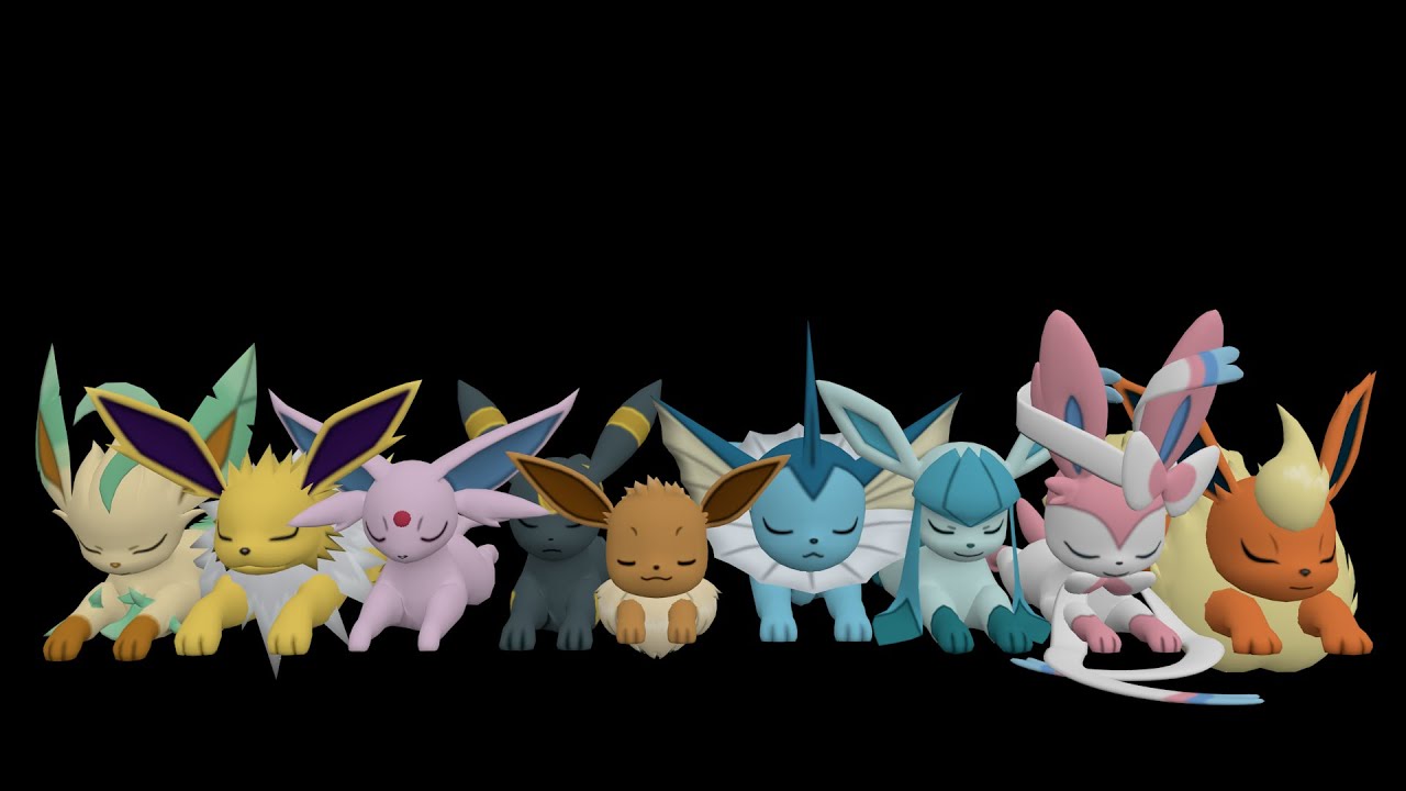 Eevee and Eeveelution's Sleeping