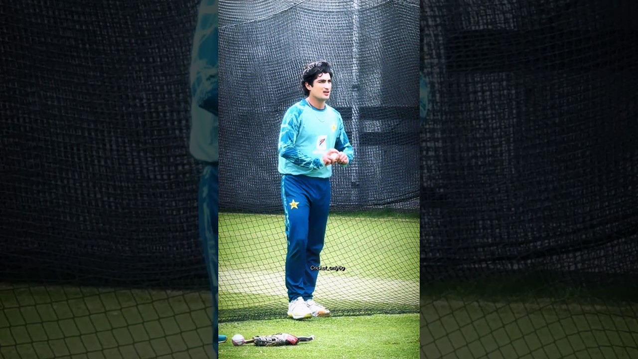 Naseem Shah Bowling In Nets #shorts #cricket #naseemshah