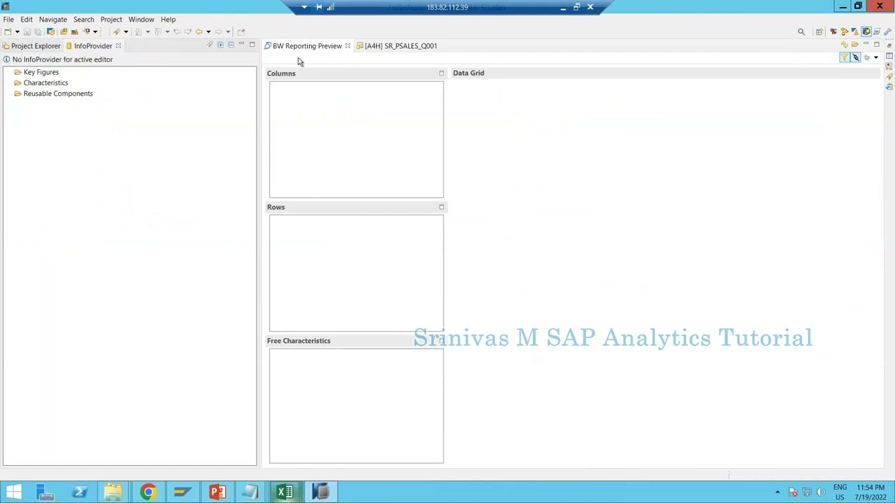 19 Bex Query Introduction Rows, Columns, Free Char Sections